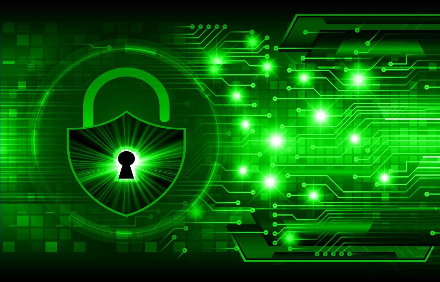 Modern Cybersecurity Technology Background with padlock vector