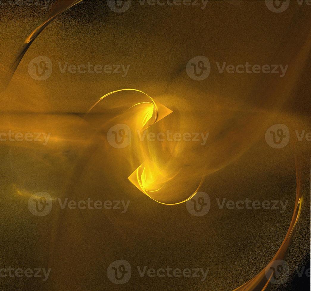 bright abstract background of glowing weaves of orange lines on a dark background, design, illustration photo