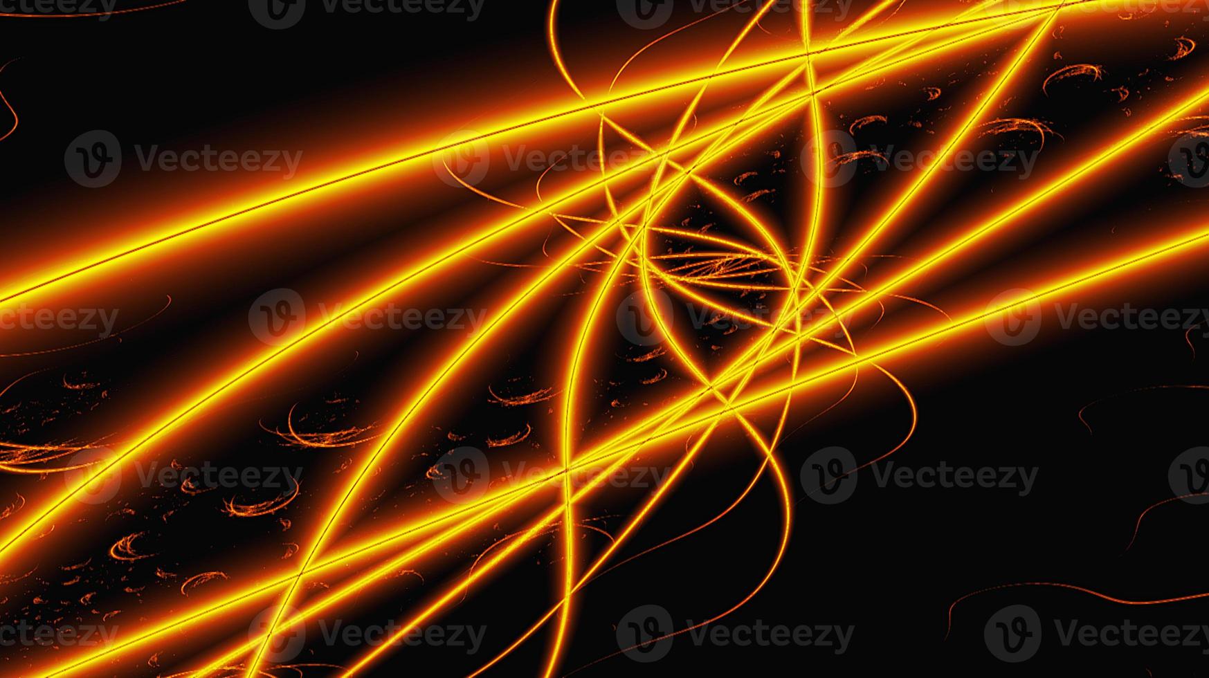 bright abstract pattern of orange lines on a black background, design photo