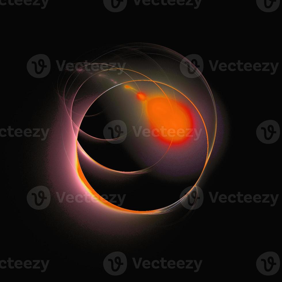 fantasy space illustration of a bronze planet in deep space, wallpaper, design photo