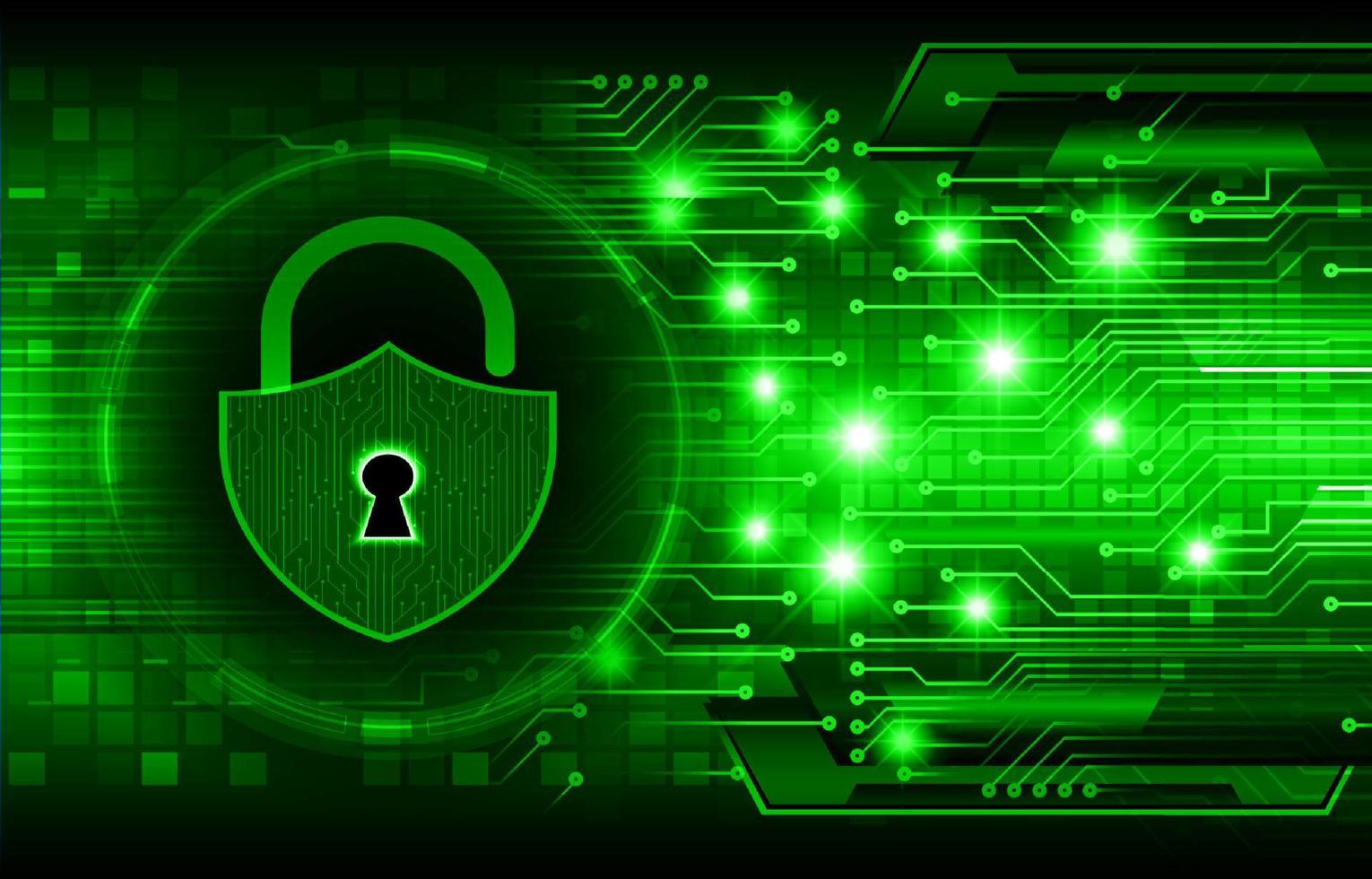 Modern Cybersecurity Technology Background with padlock vector