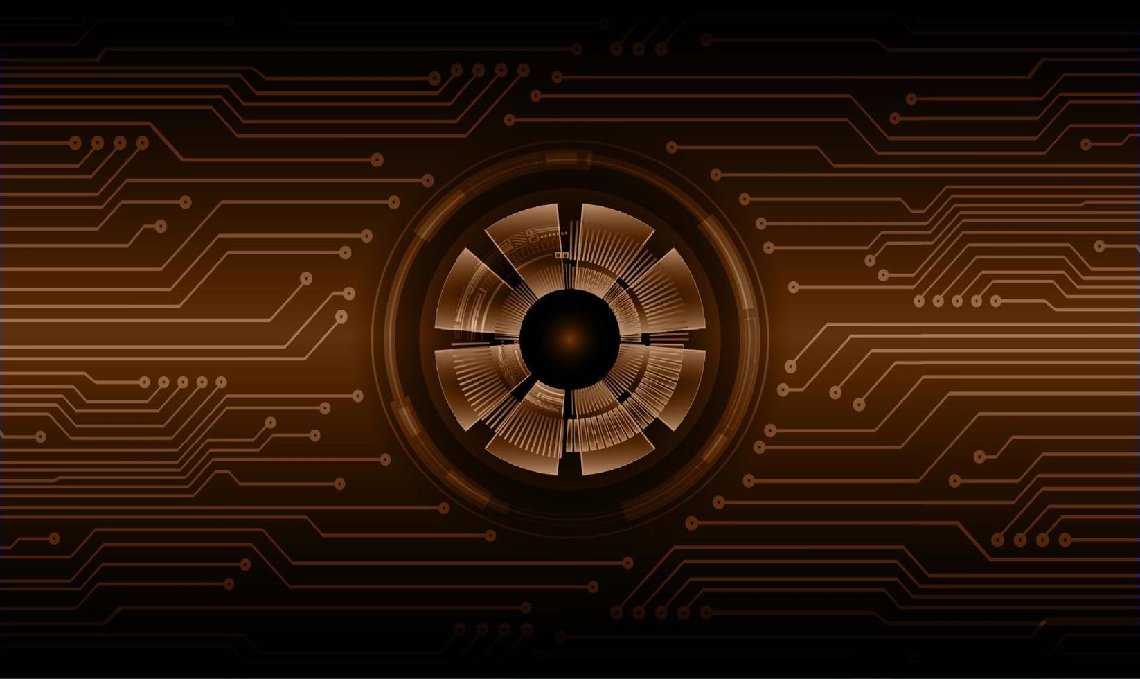Modern Cybersecurity Technology Background with eye vector