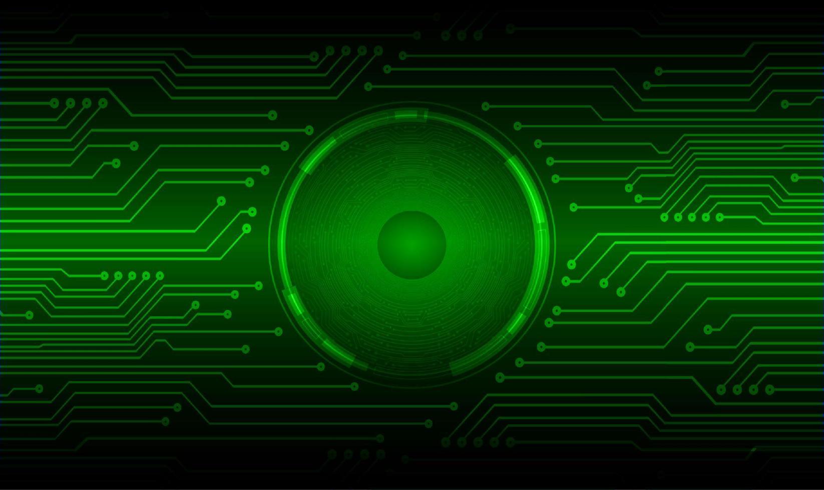 Modern Cybersecurity Technology Background with eye vector