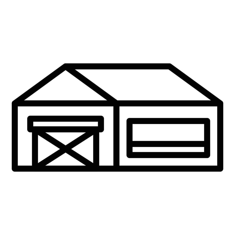 Farm house icon outline vector. Cow animal vector