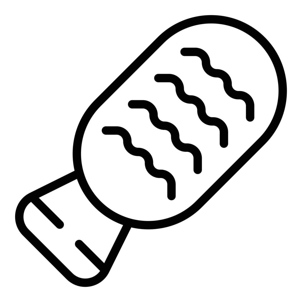 Cheese corn dog icon outline vector. Corndog stick vector