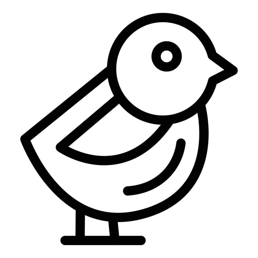 Sparrow sitting icon outline vector. Fly bird vector