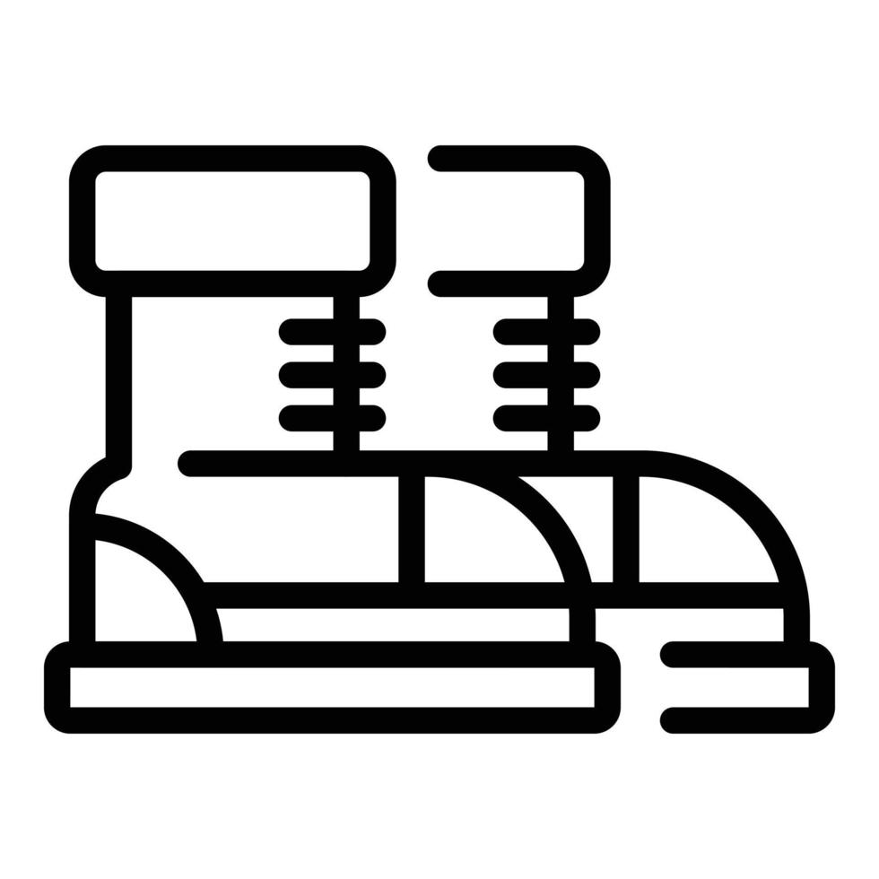 Alaska winter boots icon outline vector. Ice snow vector