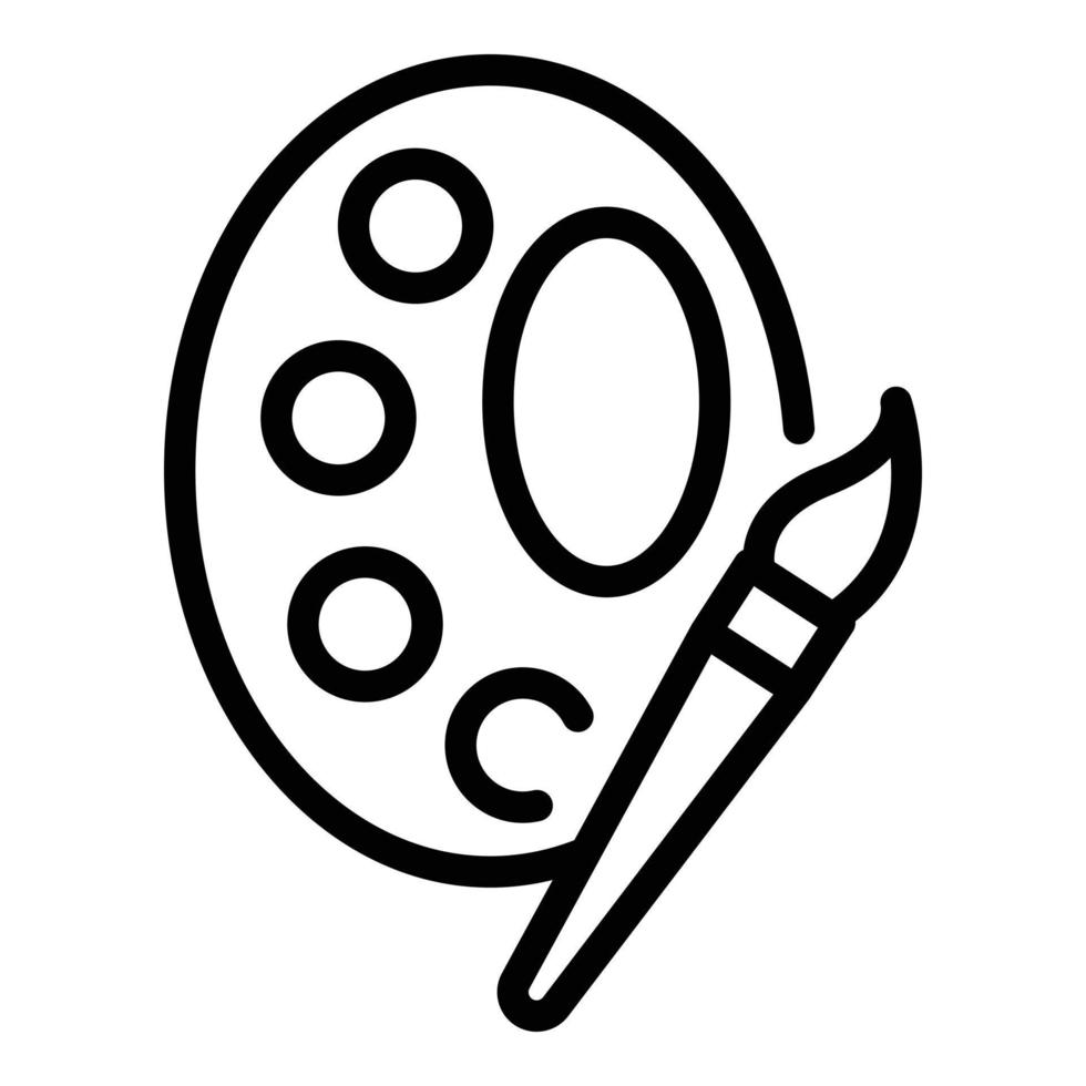 Paint equipment icon outline vector. Art class 14932693 Vector Art at