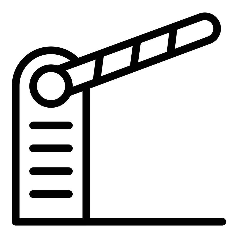 Migration barrier icon outline vector. People migrant vector