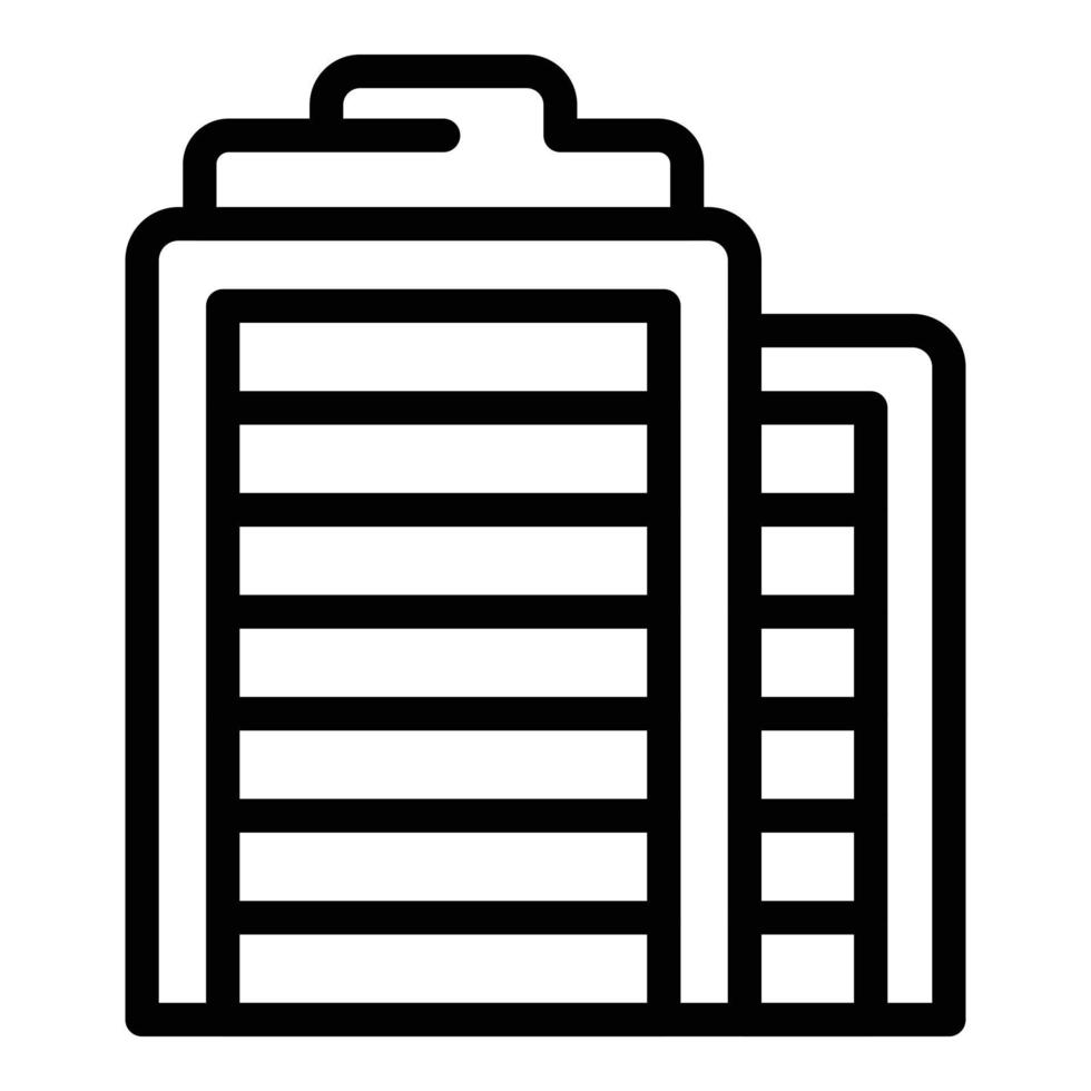 City building icon outline vector. Bavarian arena vector