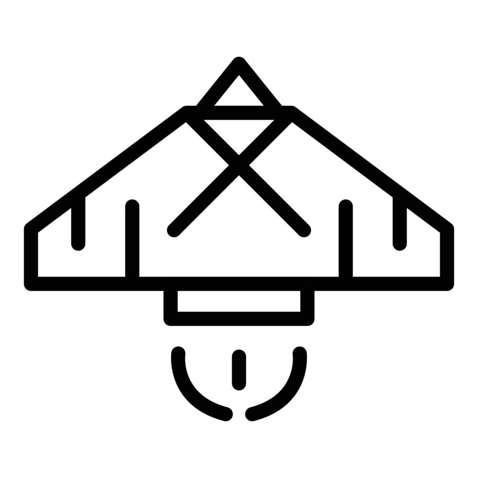 Jet icon outline vector. Jetpack growth vector