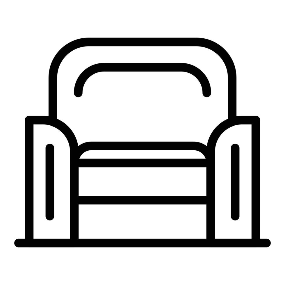 Armchair icon outline vector. Maker factory vector