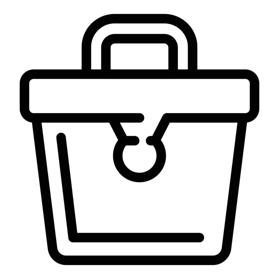 Mess toolbox icon outline vector. Toolkit repair vector
