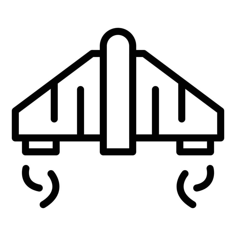 Ambitious jetpack icon outline vector. Work future vector
