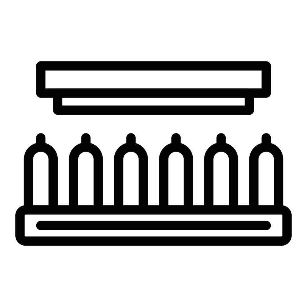 Candle factory line icon outline vector. Workshop making vector