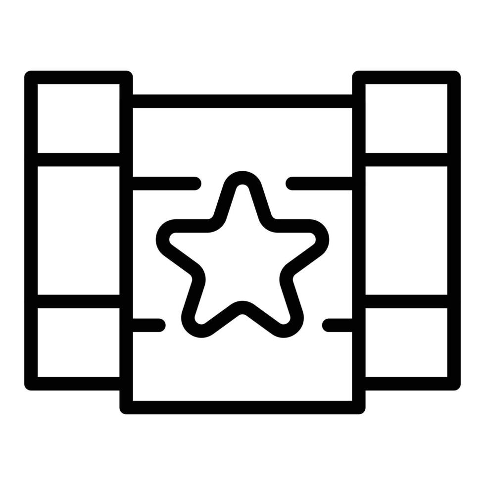 Myanmar flag icon outline vector. National day vector