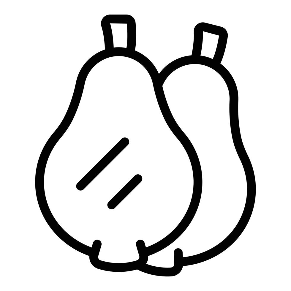 Pear fruit icon outline vector. Paleo diet vector