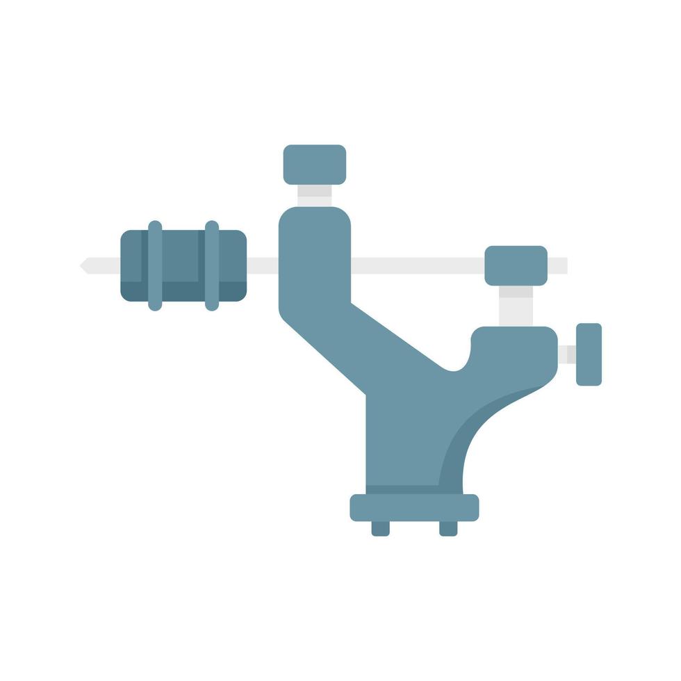 Tattoo machine icon flat isolated vector