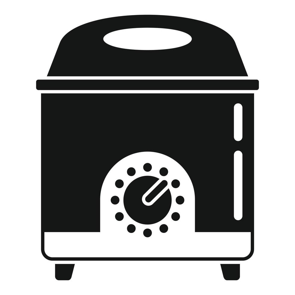 Potato deep fryer icon simple vector. Oil machine vector