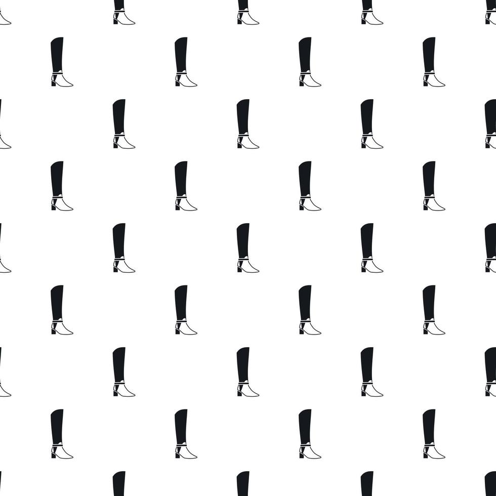 High boots pattern, simple style vector