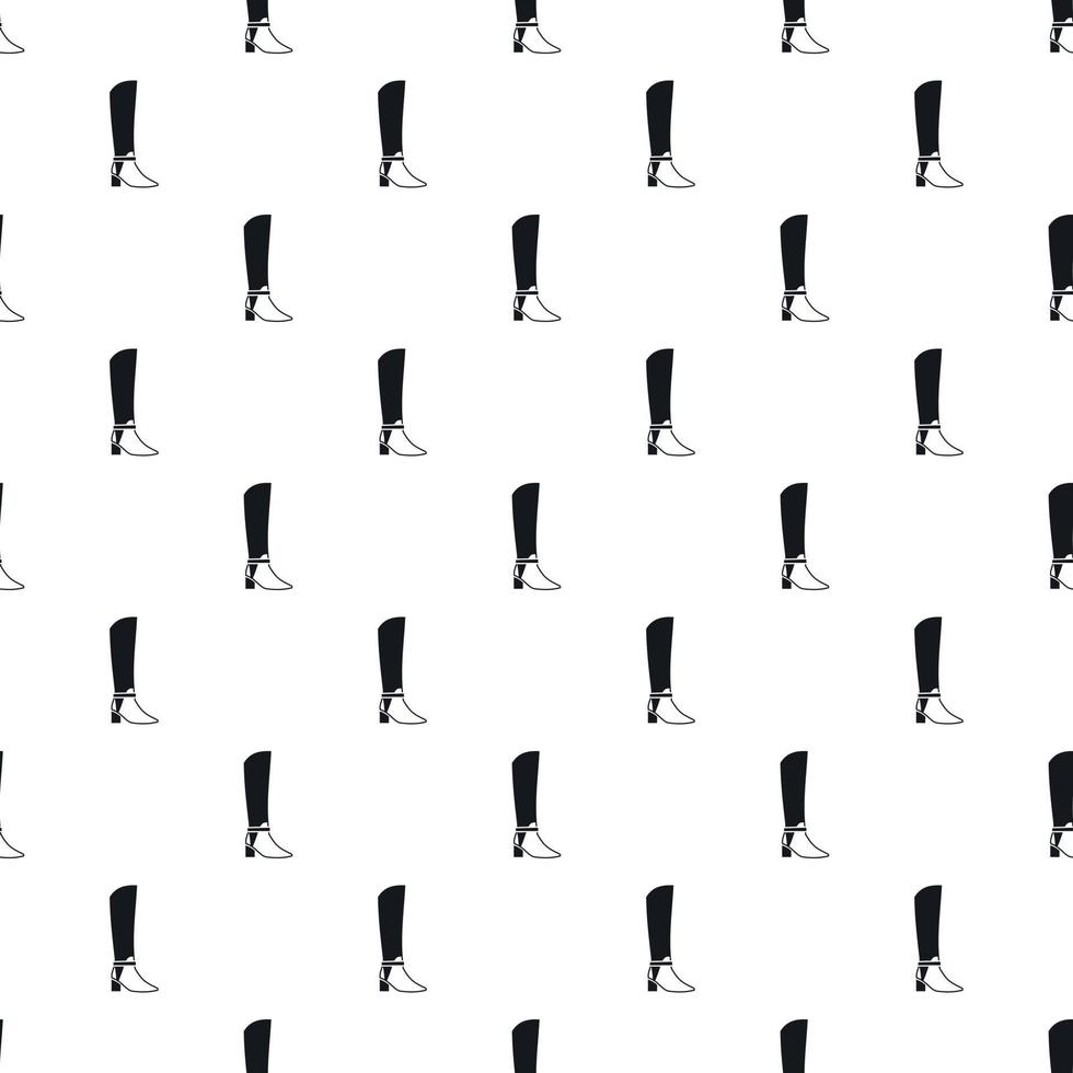 High boots pattern, simple style vector