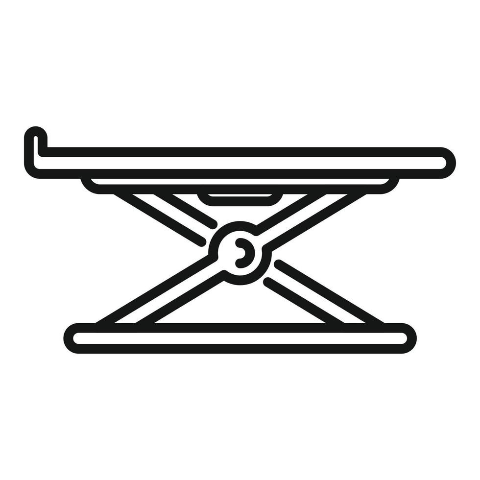 Automotive lift icon outline vector. Auto garage vector