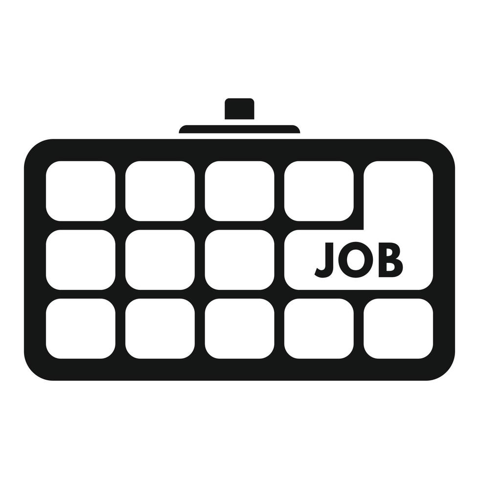 Job banner icon simple vector. Online search vector