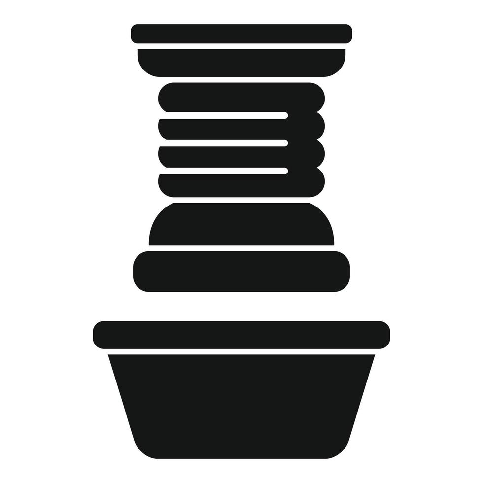 Machine production icon simple vector. Press factory vector