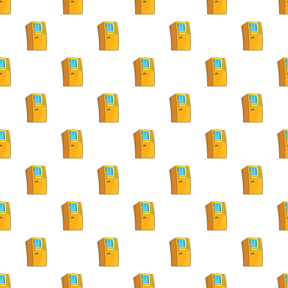 Atm pattern, cartoon style vector