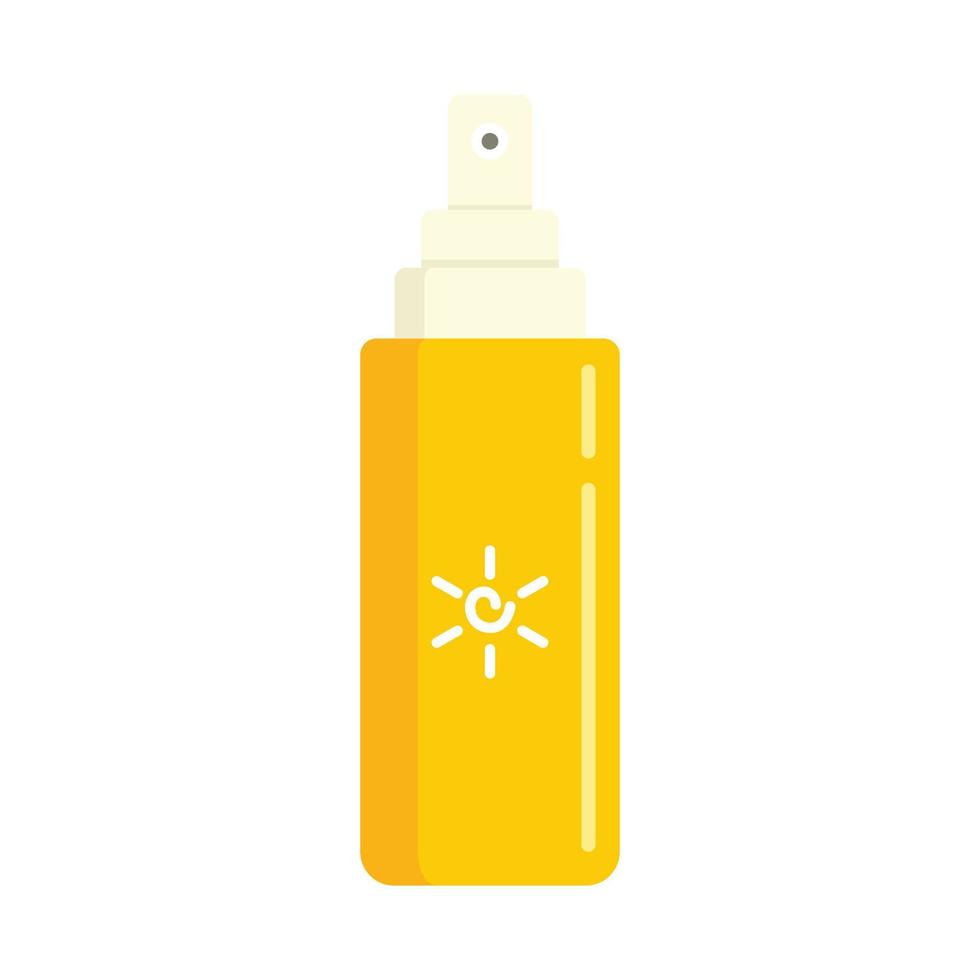 Uv tube spray icon flat isolated vector