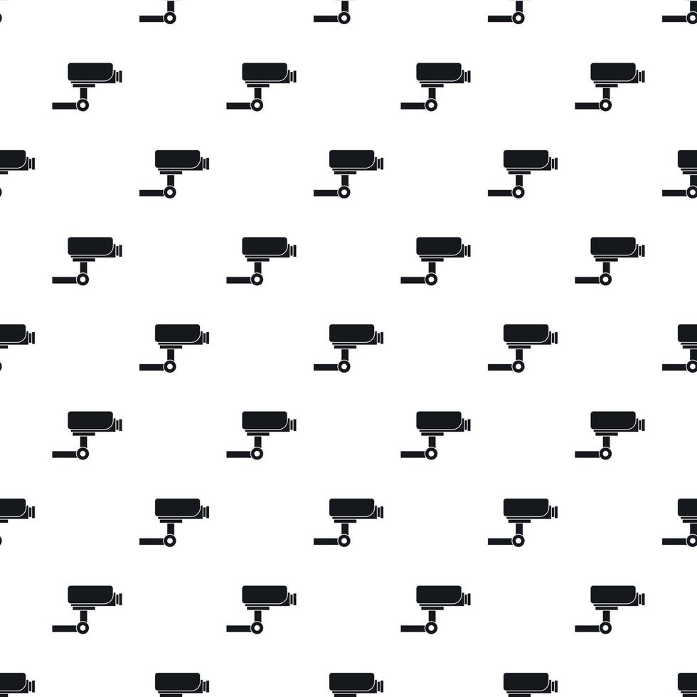 Surveillance camera pattern, simple style vector