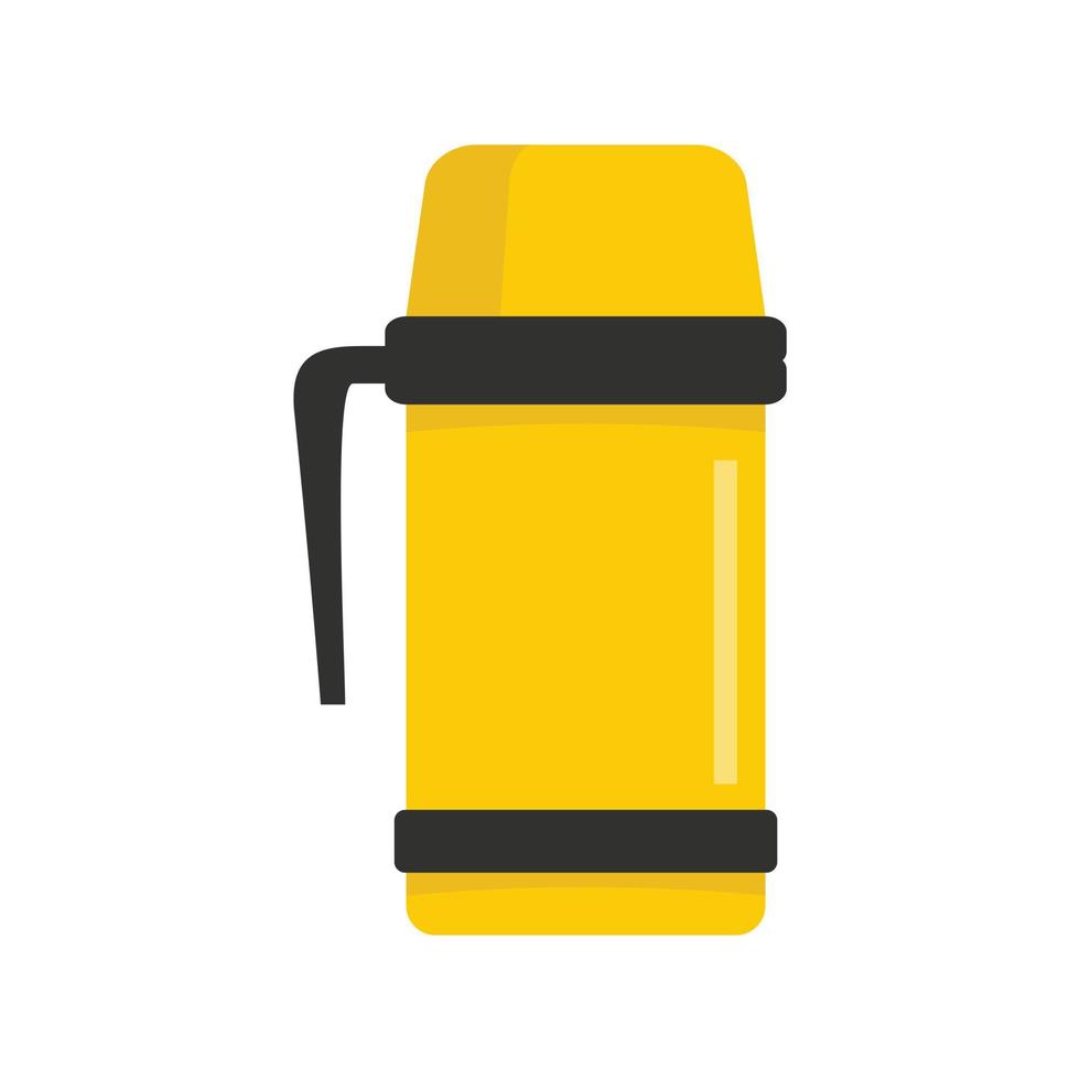 Vacuum insulated cup icon flat isolated vector