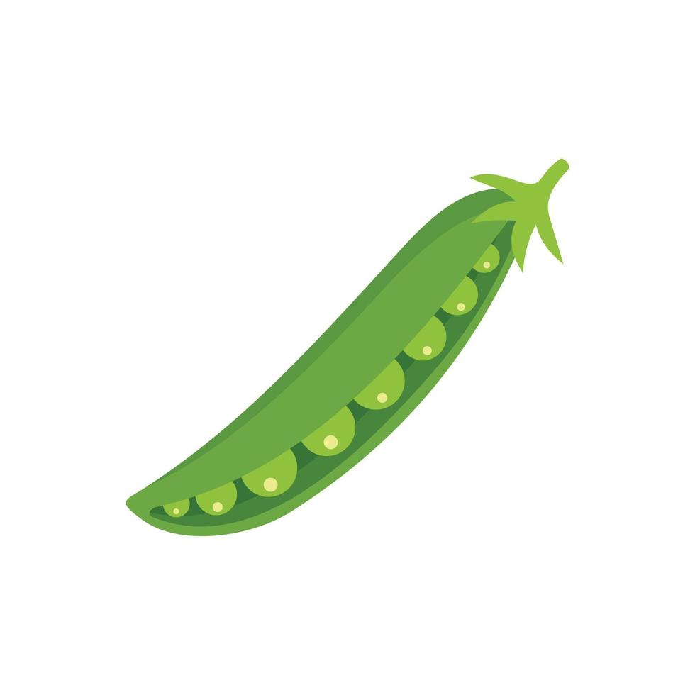 Spring peas icon flat isolated vector