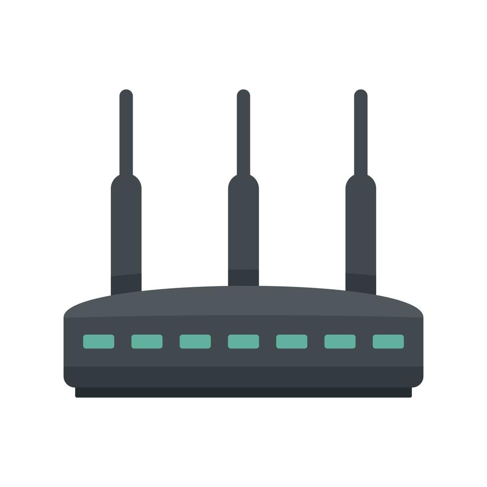 Modern router icon flat isolated vector