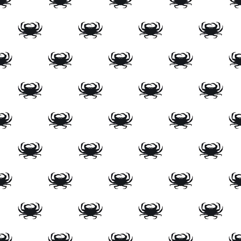 Crab pattern, simple style vector