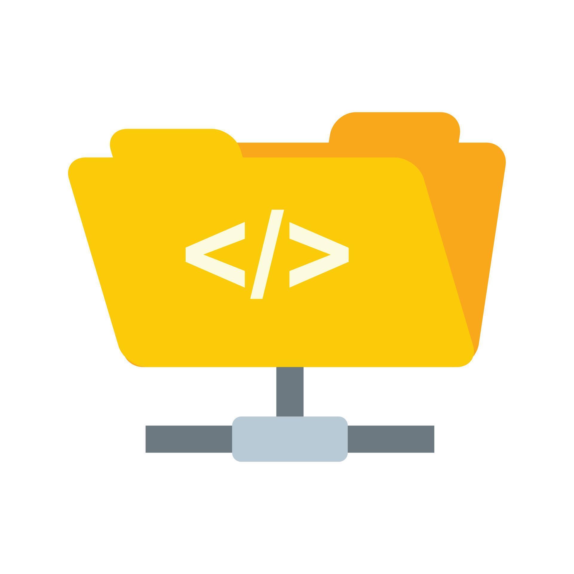 Network folder icon flat isolated vector 14933352 Vector Art at Vecteezy