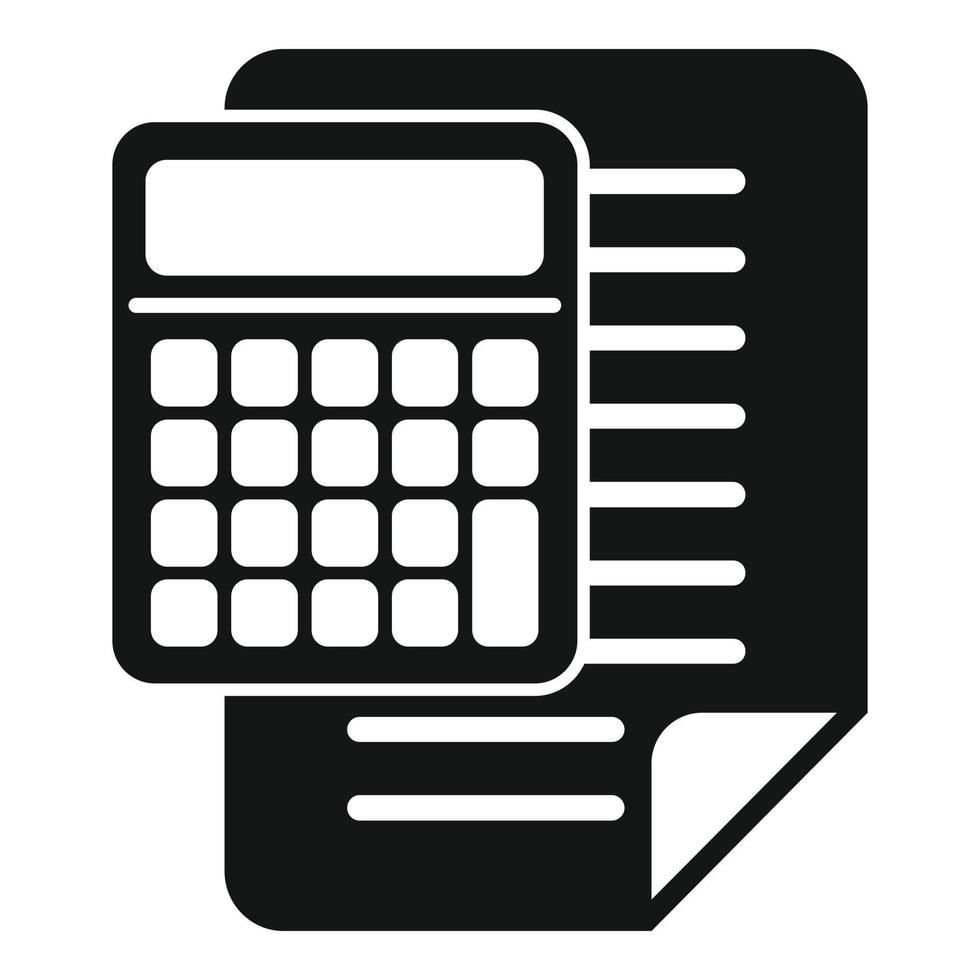 vector simple del icono de la experiencia de la calculadora. experto en negocios
