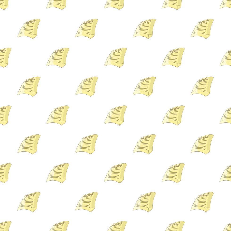 Newspaper pattern, cartoon style vector