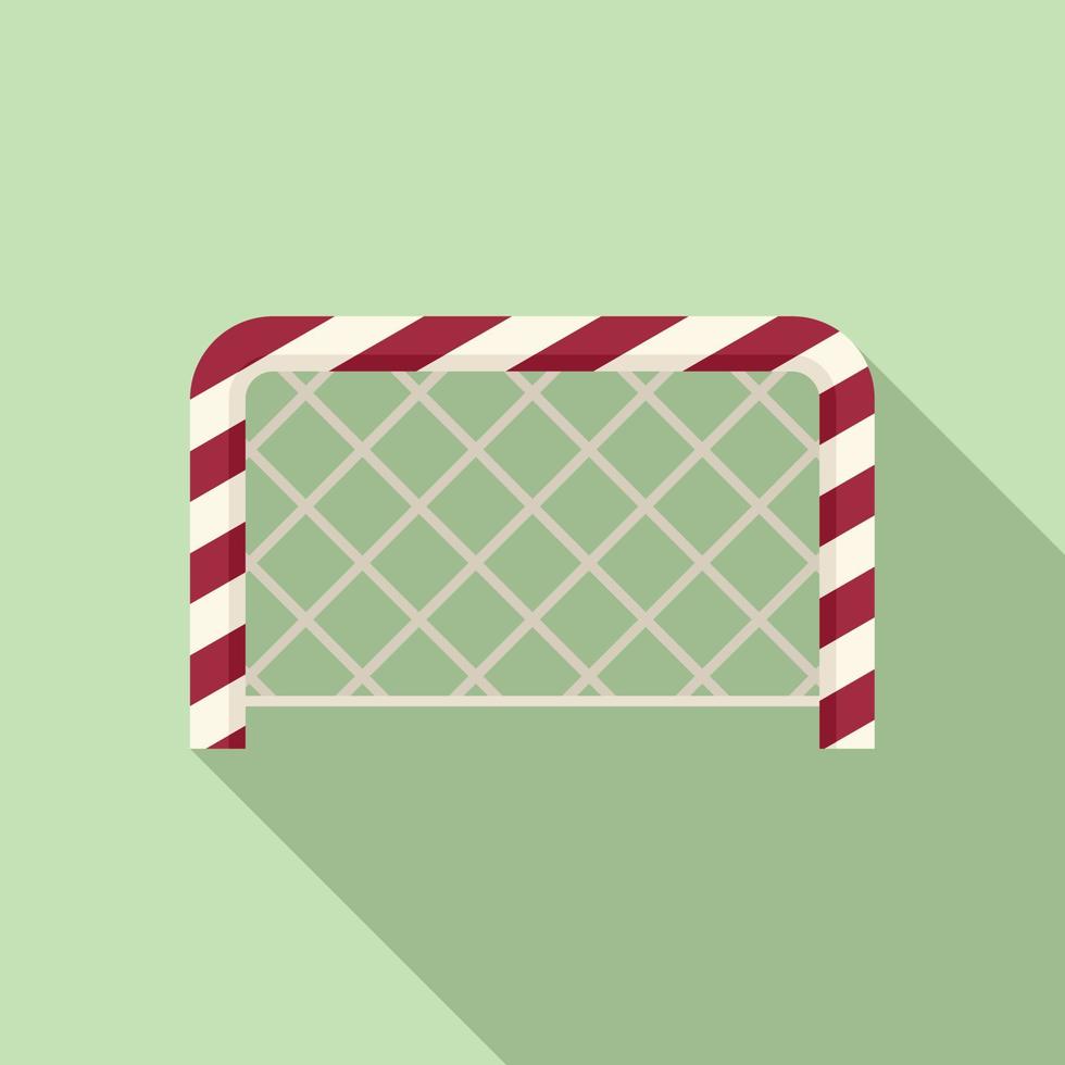 Soccer gate icon flat vector. School sport vector