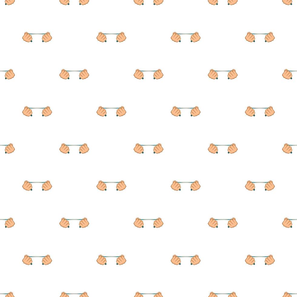 Hands stretch expander pattern, cartoon style vector