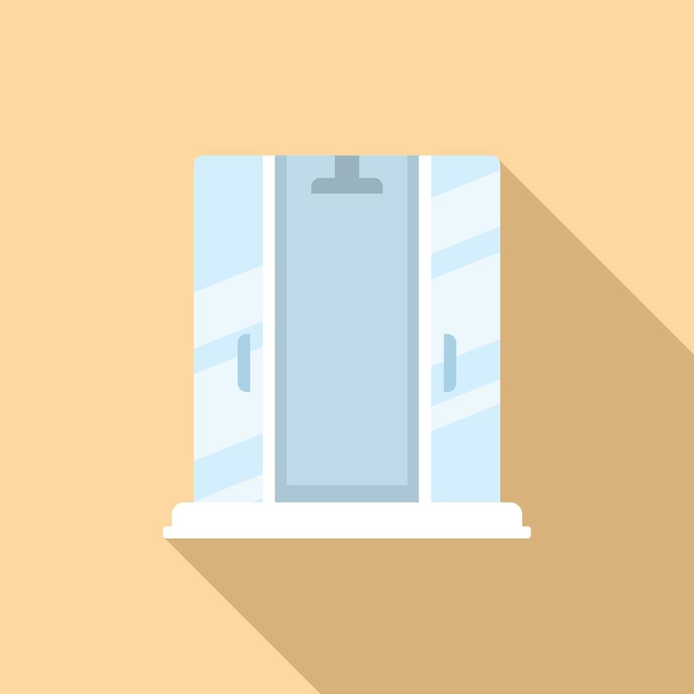 Cubicle cabin icon flat vector. Home interior vector