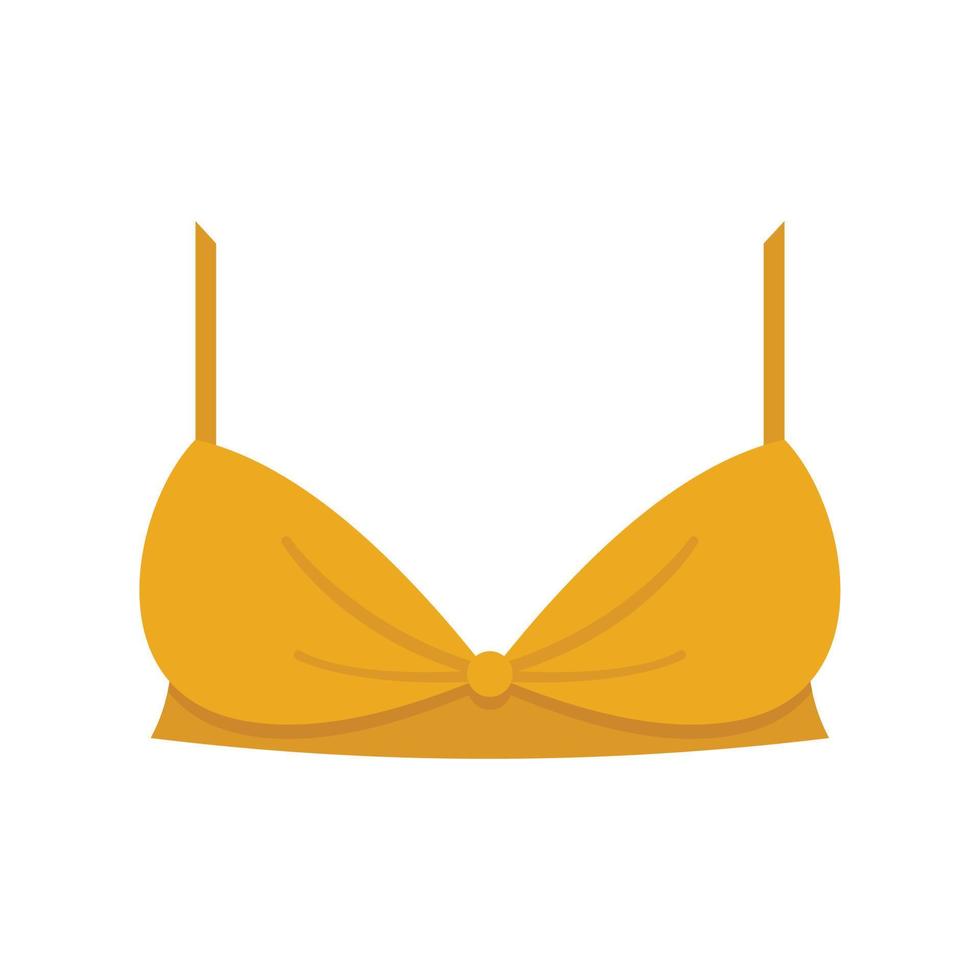 Cup bra icon flat isolated vector