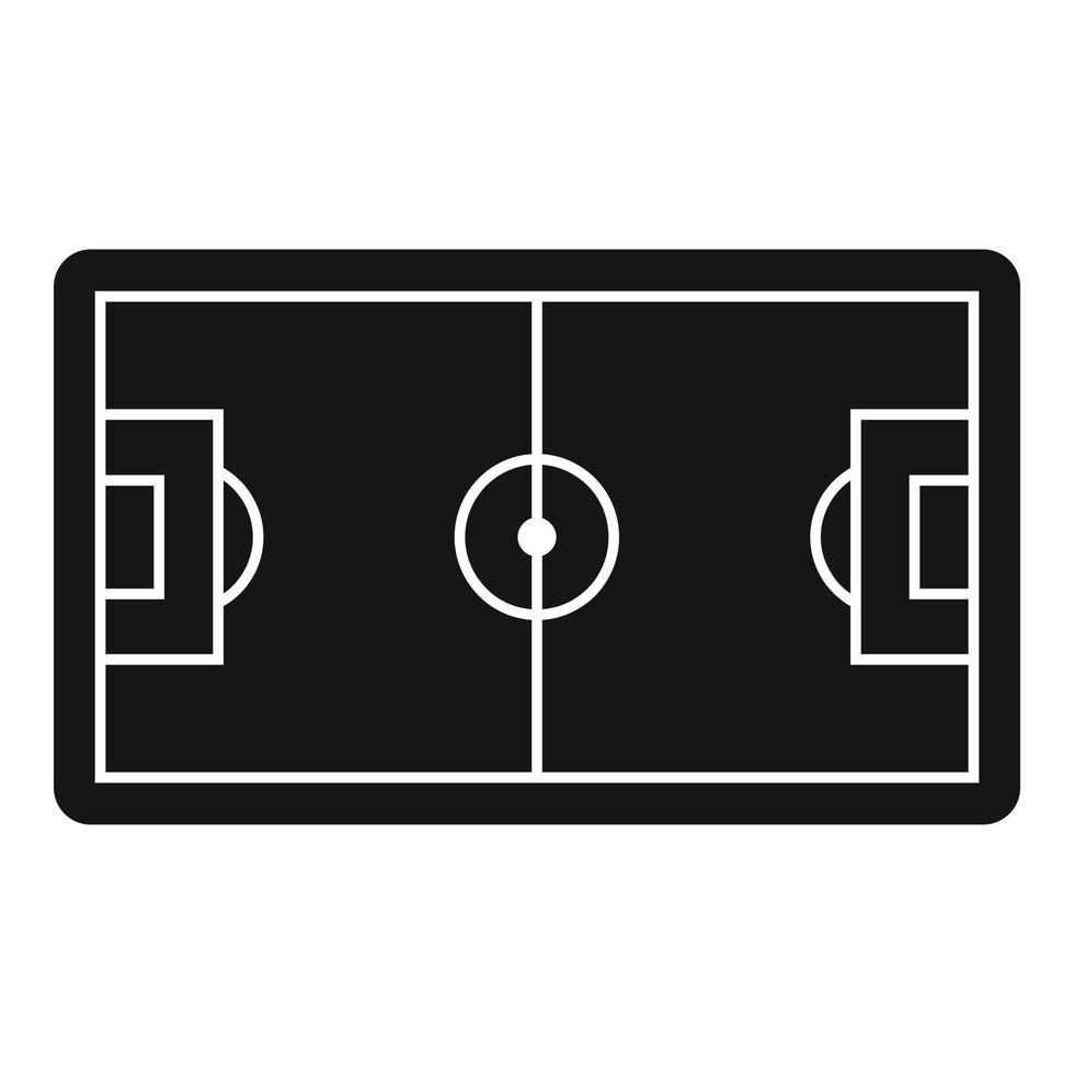 Football field icon simple vector. Soccer pitch vector