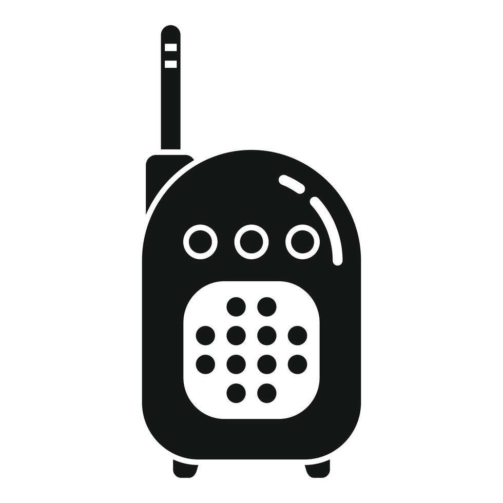 Baby monitor care icon simple vector. Radio toy vector