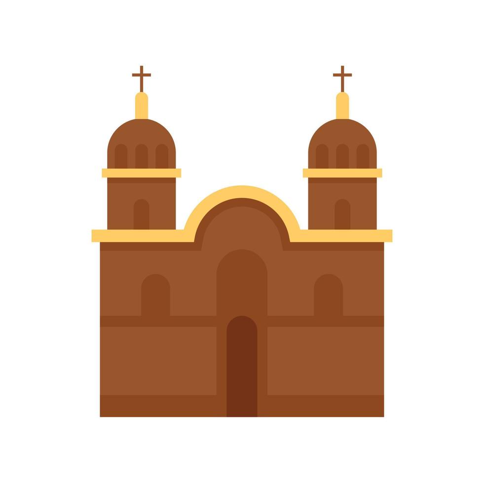 Peru church icon flat isolated vector