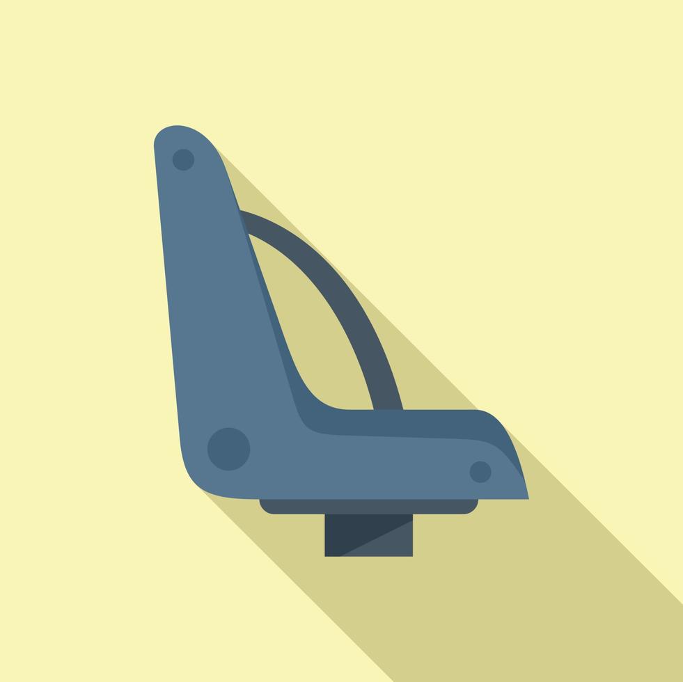 Child seat bike icon flat vector. Kid family vector