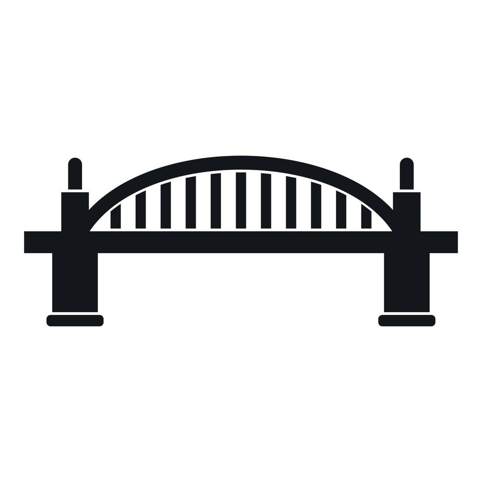 icono de puente, estilo simple vector