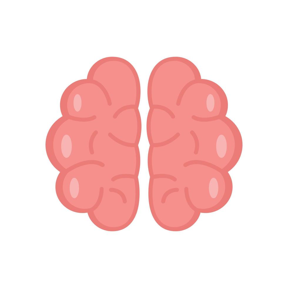 Brainstorming icon flat isolated vector