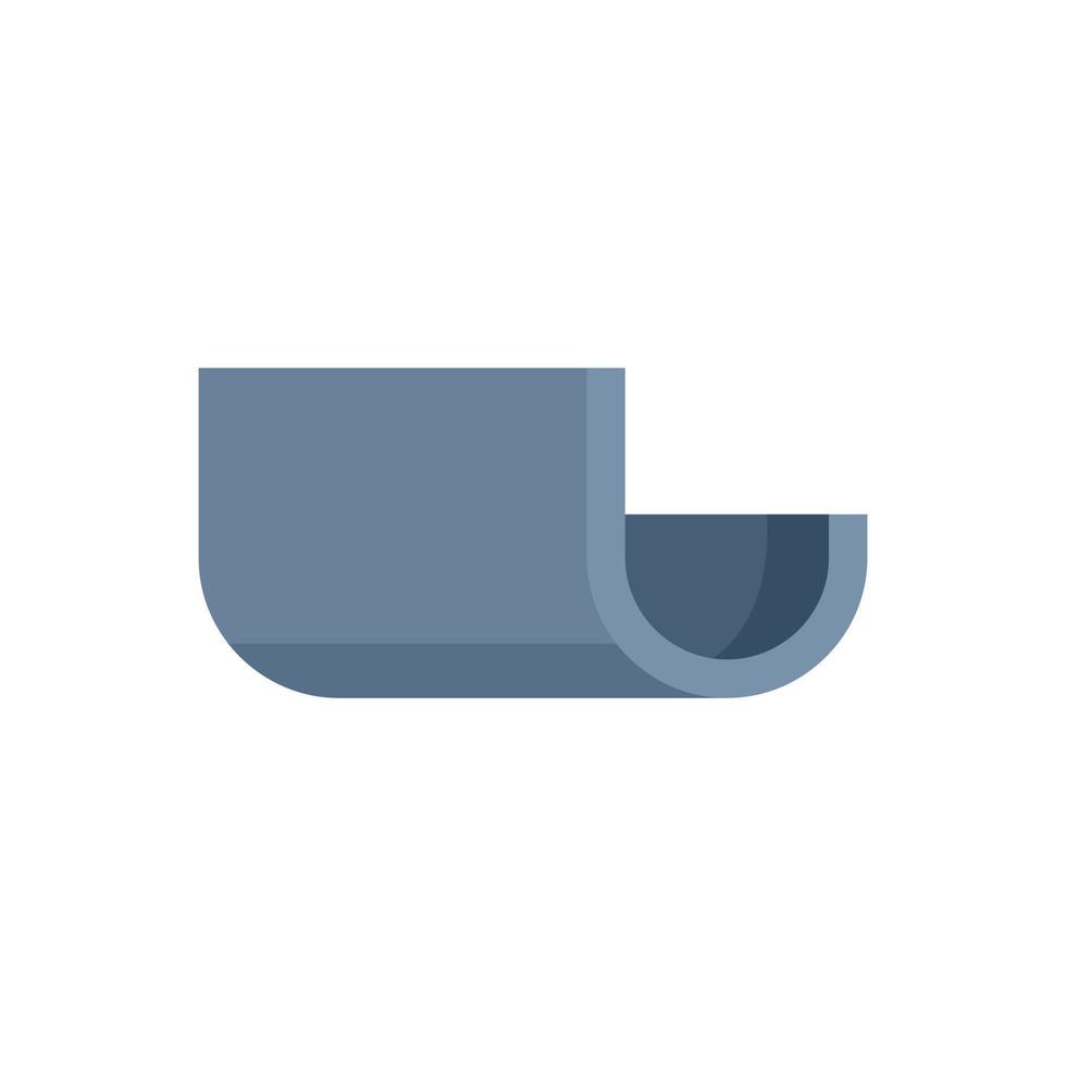 Architecture gutter icon flat isolated vector