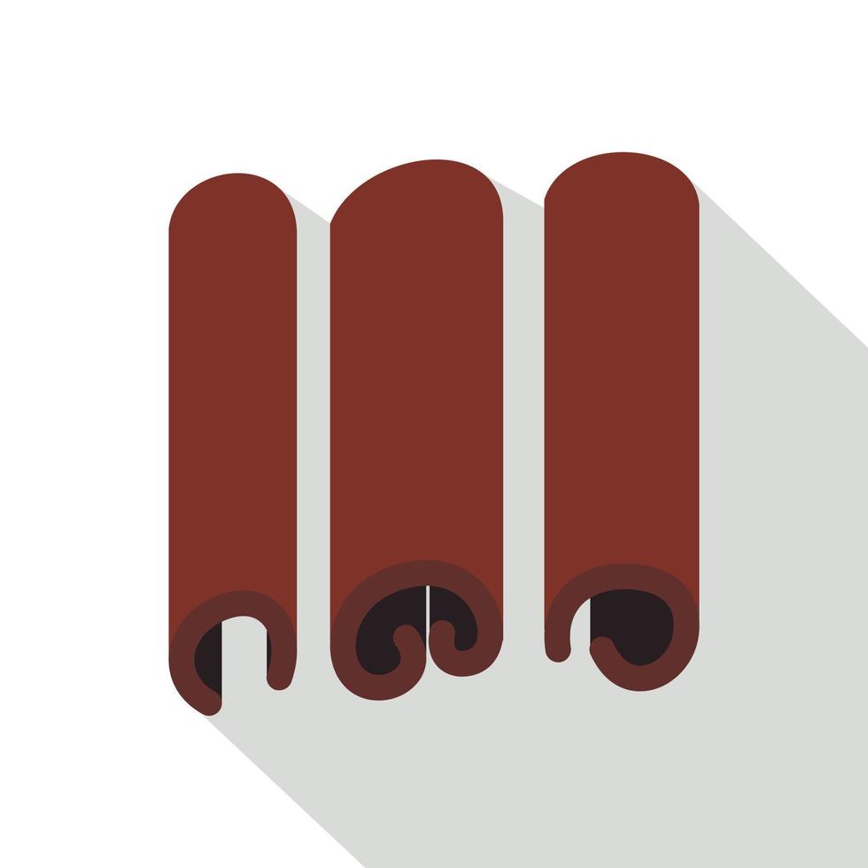 Cinnamon icon, flat style vector